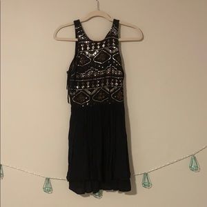 Black sequin dress